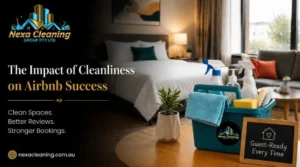 Airbnb cleaning service ensuring spotless guest-ready spaces with professional cleaning supplies for better reviews and bookings.